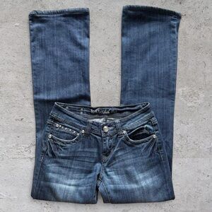 l.a. idol low rise flared jeans